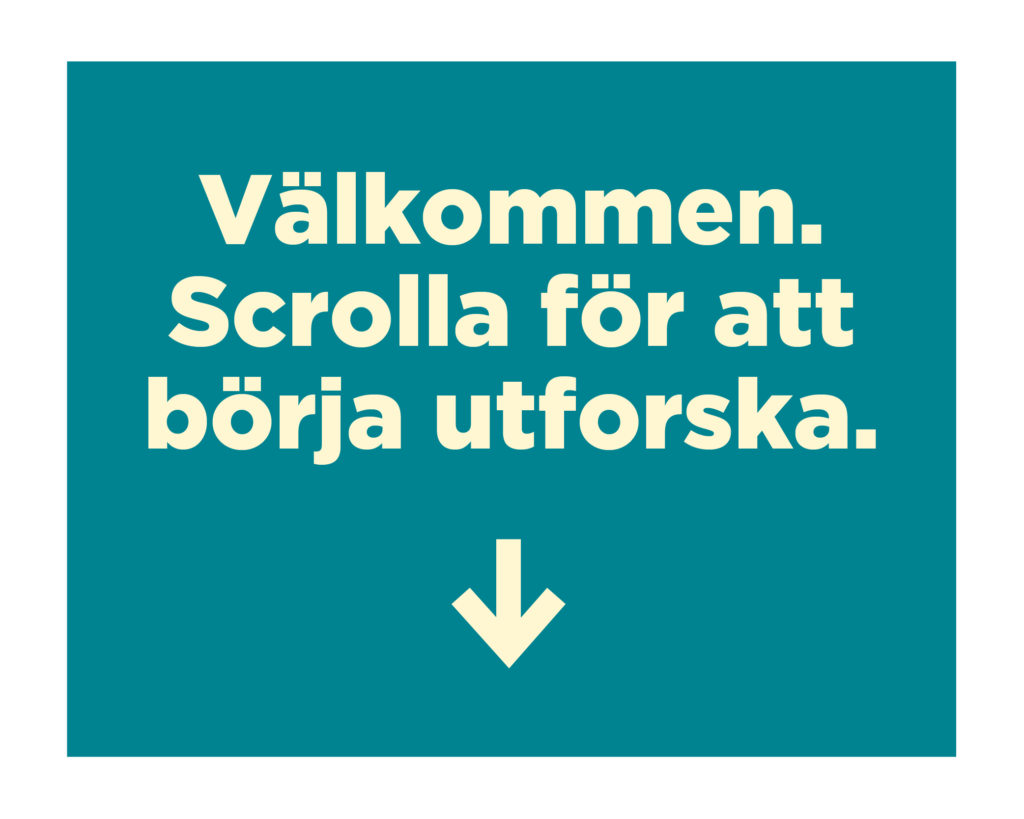 Välkommen. Scrolla för att börja utforska.